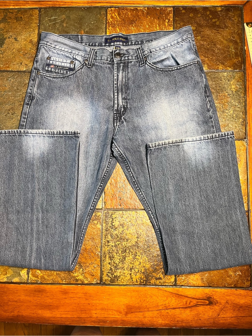 Polo Men's Blue Straight Jeans 36x32